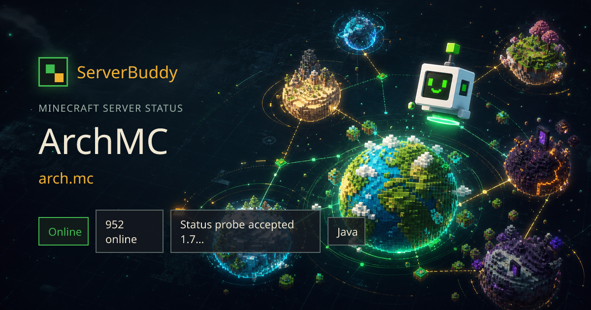 ArchMC Minecraft Server Status, IP & Players - ServerBuddy