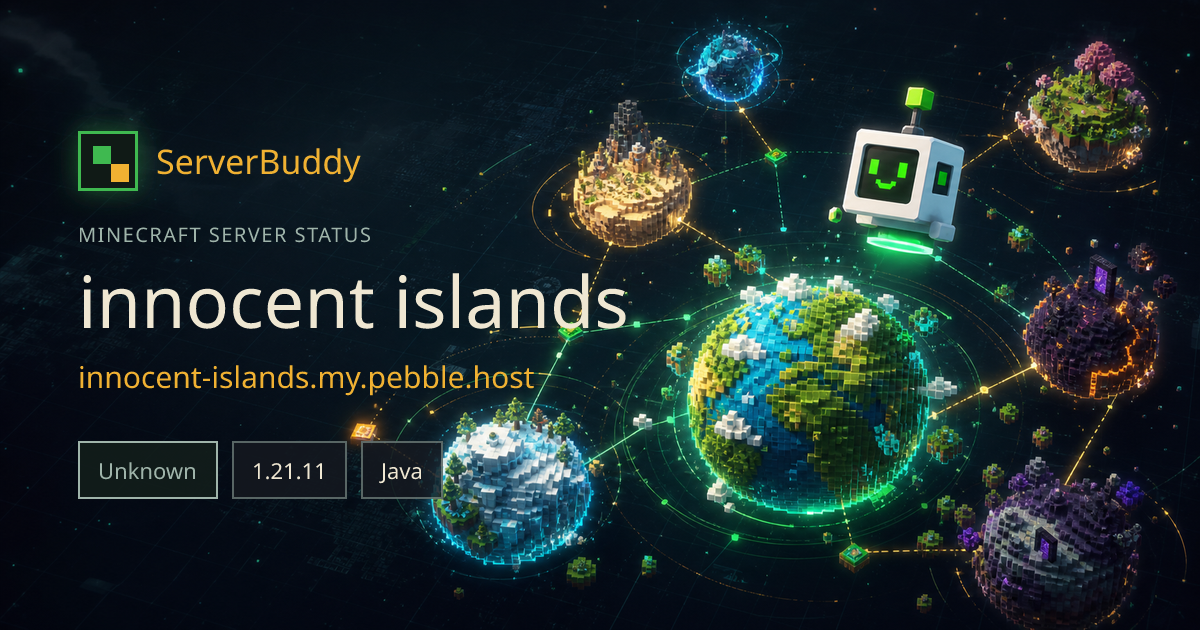 innocent islands Minecraft Server Status, IP & Players - ServerBuddy