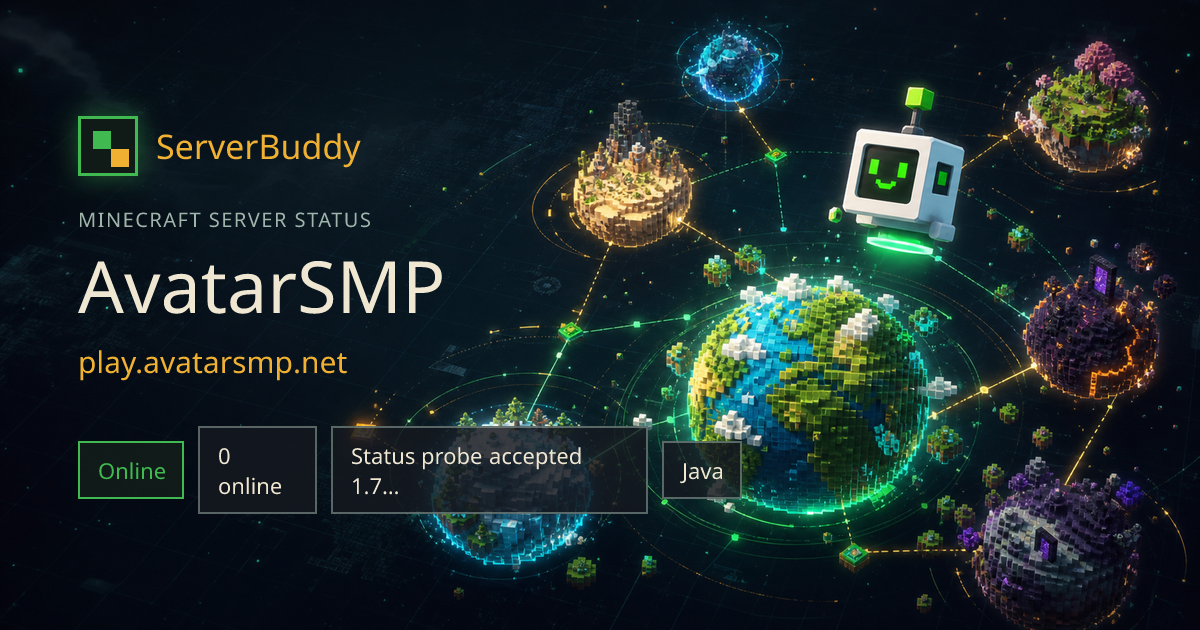 AvatarSMP Minecraft Server Status, IP & Players - ServerBuddy
