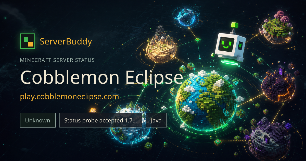 Cobblemon Eclipse Minecraft Server Status, IP & Players - ServerBuddy