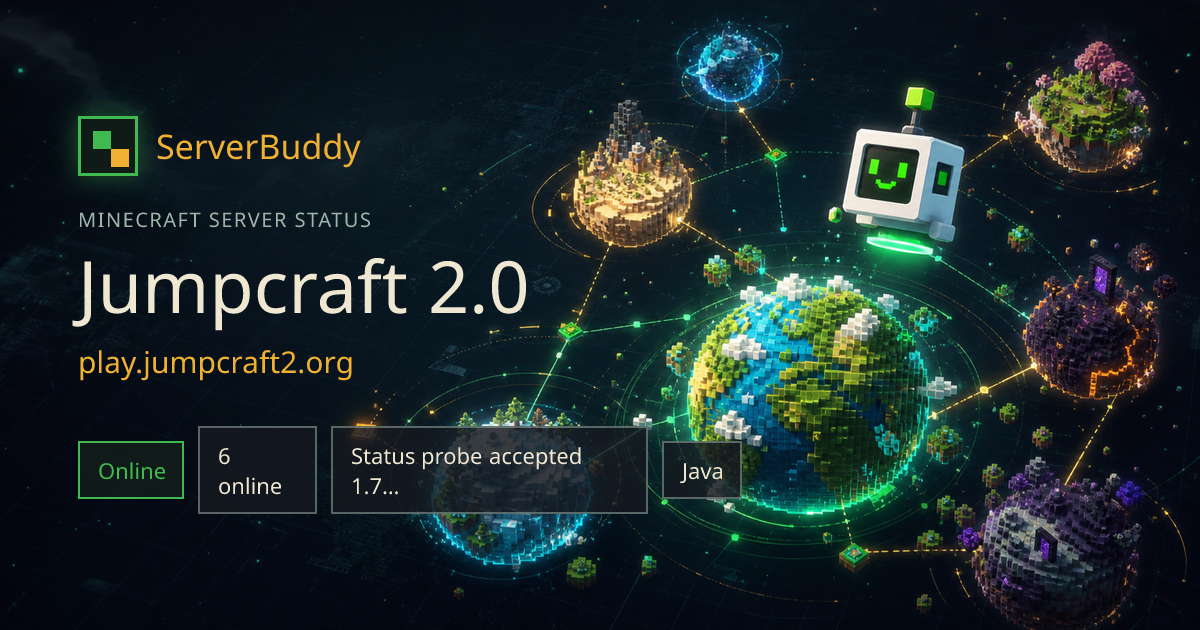Jumpcraft 2.0 Minecraft Server Status, IP & Players - ServerBuddy