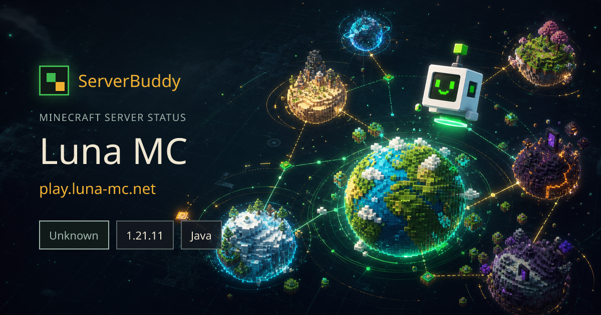 Luna MC Minecraft Server Status, IP & Players - ServerBuddy