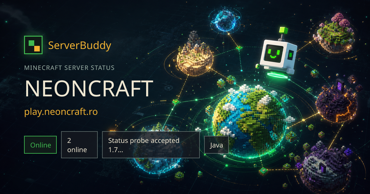 NEONCRAFT Minecraft Server Status, IP & Players - ServerBuddy