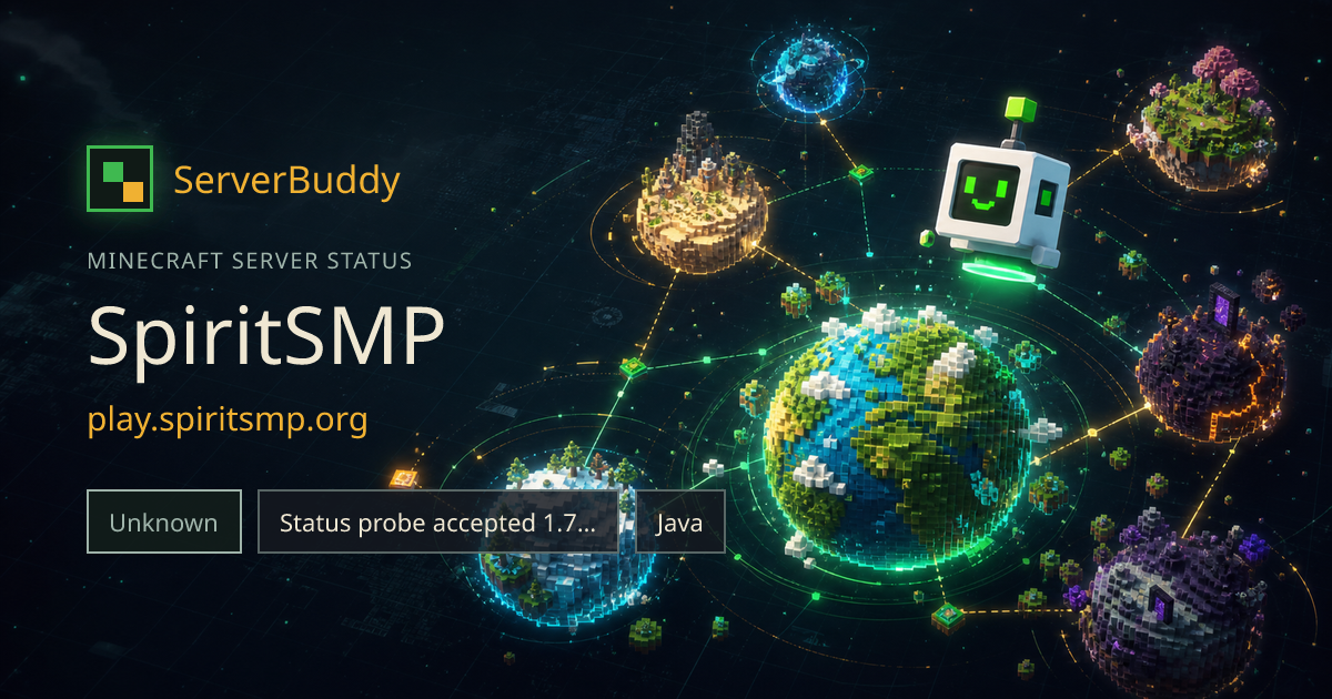 SpiritSMP Minecraft Server Status, IP & Players - ServerBuddy