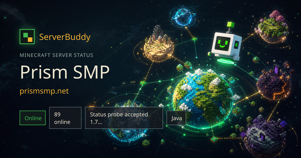 Prism SMP Minecraft Server Status, IP & Players - ServerBuddy