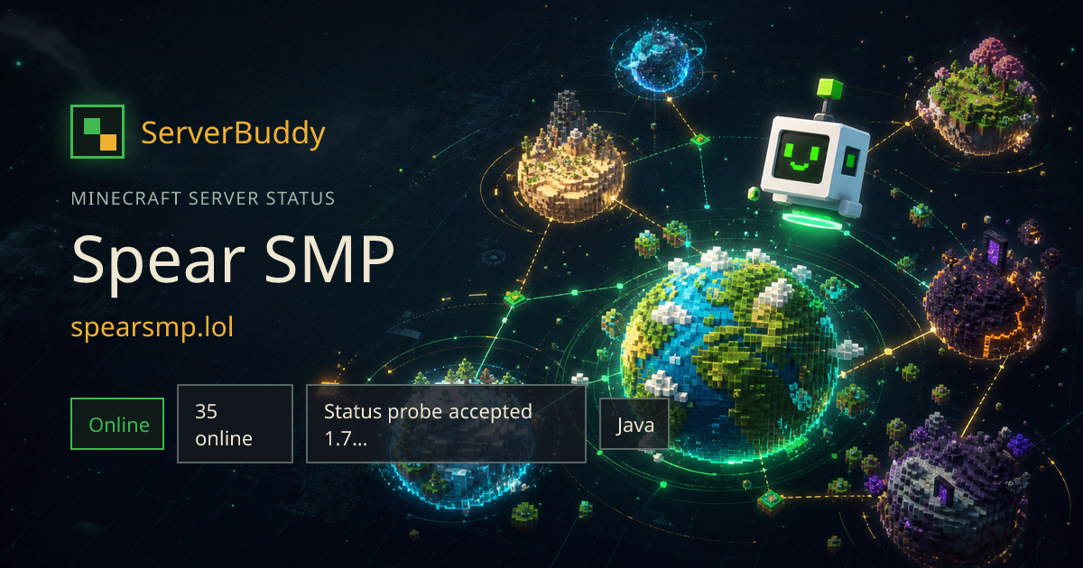 Spear SMP Minecraft Server Status, IP & Players - ServerBuddy