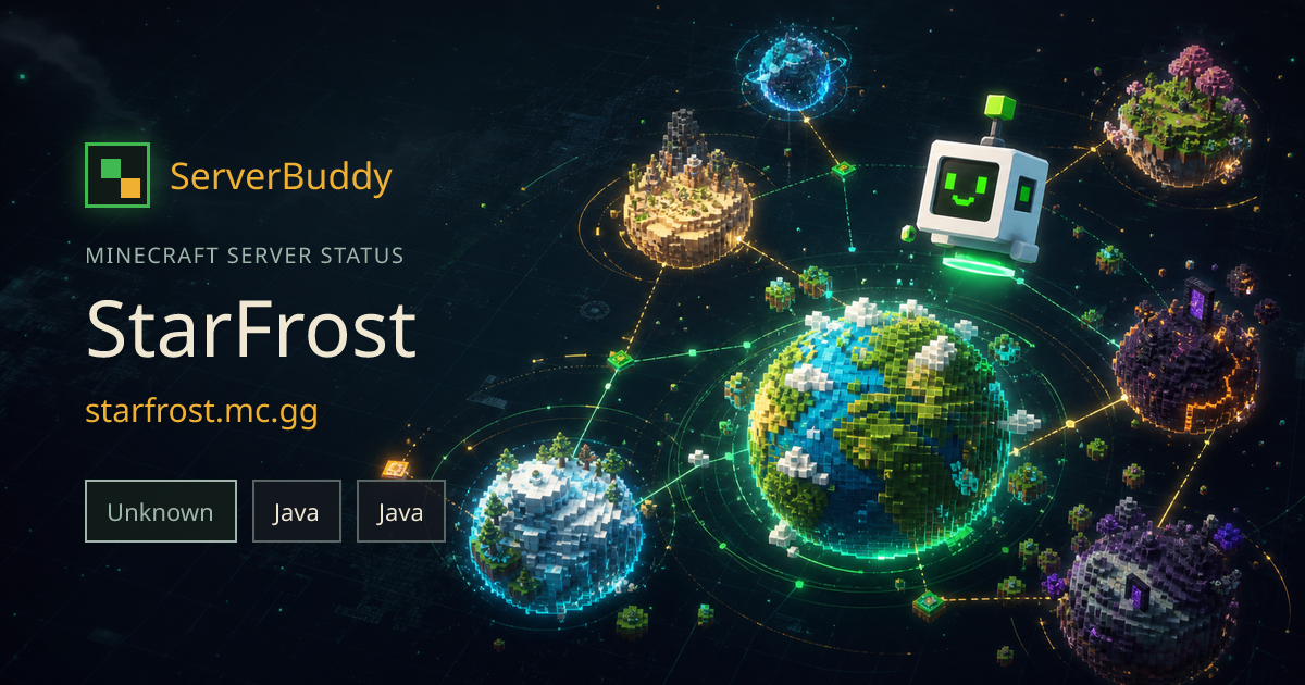 StarFrost Minecraft Server Status, IP & Players - ServerBuddy