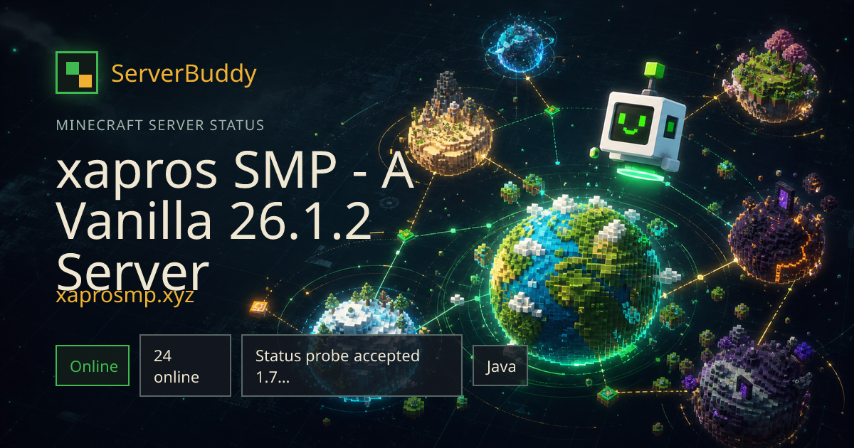 xapros SMP - A Vanilla 26.1.2 Server Minecraft... - ServerBuddy